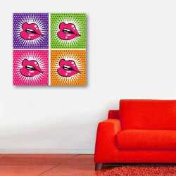 Popart Dudaklar Tablo - 