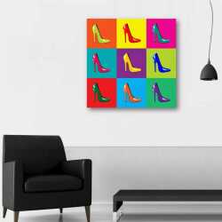 Popart Topuklu Ayakkabılar Tablo - 