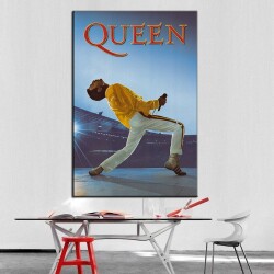Queenn Freddie Mercury Kanvas Tablo - 