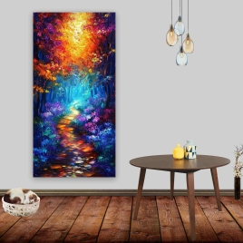 Rainbow Roads Kanvas Tablo - 1
