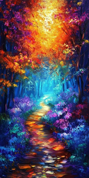 Rainbow Roads Kanvas Tablo - 2