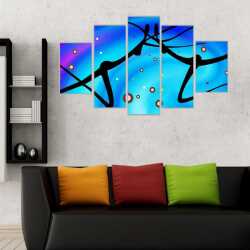 Renklerin Dansı Kanvas Tablo - 