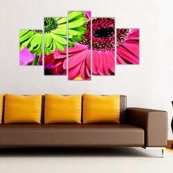 Renkli Çiçekler Kanvas Tablo - 