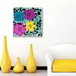 Renkli Menekşe Tablosu - 