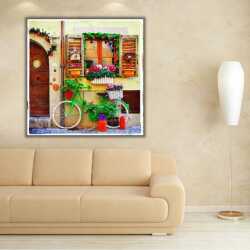 Retro Bisiklet Kanvas Tablo - 