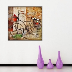 Retro Bisiklet Kanvas Tablo - 