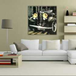 Retro Otomobil Kanvas Tablo - 