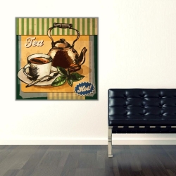 Retro Tea Kanvas Tablo - 