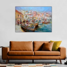 Sahil ve İnsanlar Tablosu Ritmo - 