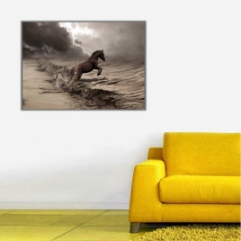 Şahlanan At Kanvas Tablo - 