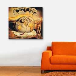 Salvador Dali Yeni İnsanın Doğuşunu İzleyen Jeopolitik Çocuk Kanvas Tablo - 