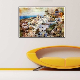 Santorini Adası Tablosu - 