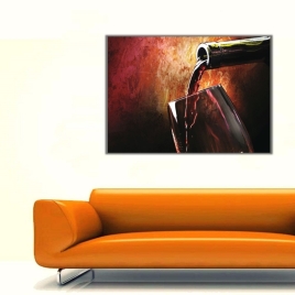 Şarap Kadehi Kanvas Tablo - 