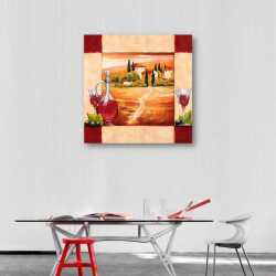 Şarap ve Köy Tablosu - 