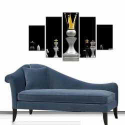 Satranç Kral Kanvas Tablo - 