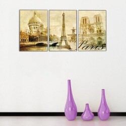 Sepya Kanvas Tablo Paris - 2