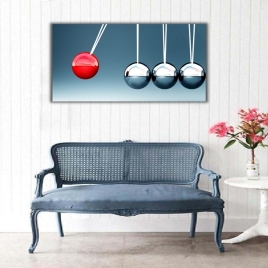 Sesler ve Denge Panoramik Kanvas Tablo - 