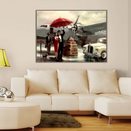 Sevgiliyi Karşılamak Kanvas Tablo - 