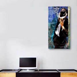 Sigara içen Smokinli Adam Tablo - 