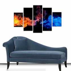 Soğuk ve Sıcağın Çarpışması Kanvas Tablo - 