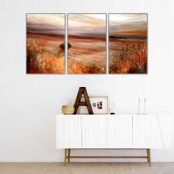 Sonbahar ve Toprak Parçalı Kanvas Tablo - 