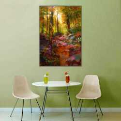 Sonbaharda Orman Kanvas Tablo - 