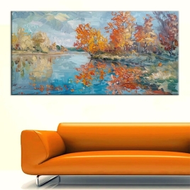 Sonbaharın Sessizliği Kanvas Tablo - 