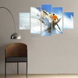 Sörf Yapan Adam Kanvas Tablo - 