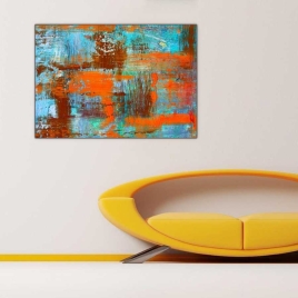 Soyut Abstre Renkler Tablosu - 