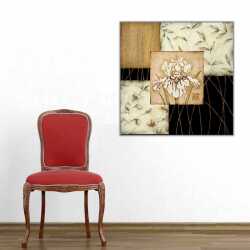 Soyut Çiçekler Kanvas Tablo 1 - 