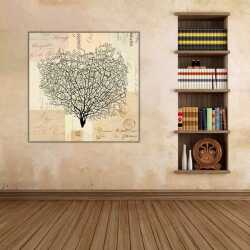 Soyut El Yazıları Kanvas Tablo 1 - 