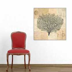 Soyut El Yazıları Kanvas Tablo - 