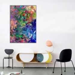 Soyut Fırça Darbeleri Kanvas Tablo - 