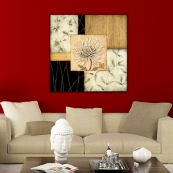 Soyut Kare Kanvas Tablo - 