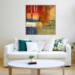 Soyut Renkler Kanvas Tablo - 