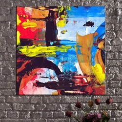 Soyut Renkler Kanvas Tablo - 