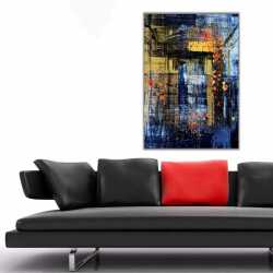 Soyut Renkler Kanvas Tablo - 