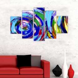 Soyut Renklerin Harmonisi Kanvas Tablo - 