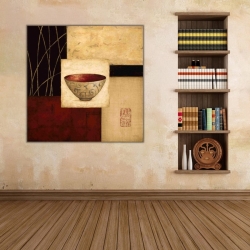 Soyut Tibet Çanı Kanvas Tablo - 