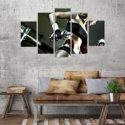 Sporcu Kadın Kanvas Tablo - 