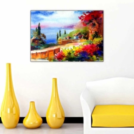 Suluboya Manzara Tablosu Tablosu - 