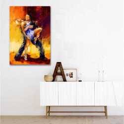 Tango Yapan Çift Kanvas Tablo - 