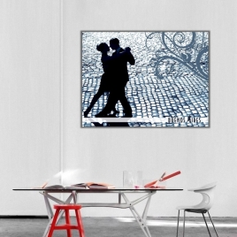 Tango Yapan Çift Kanvas Tablo - 