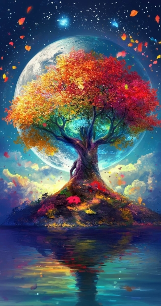 The Genesis Colorized Wood Kanvas Tablo - 2
