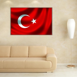 Türk Bayrağı Kanvas Tablo - 