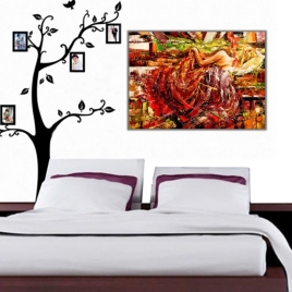 Uykuda ki Kadın Kanvas Tablo - 