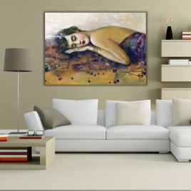 Uyuyan Güzel Kanvas Tablo - 