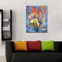 Vazoda Çiçekler Kanvas Tablo - 