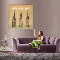 Vazodaki Çiçekler Kanvas Tablo - 