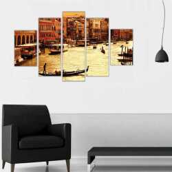 Venedik Sokakları Kanvas Tablo - 